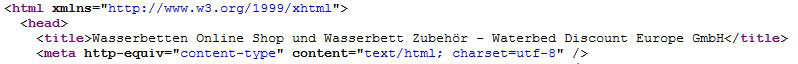 Title-Tag im Quelltext der Webseite