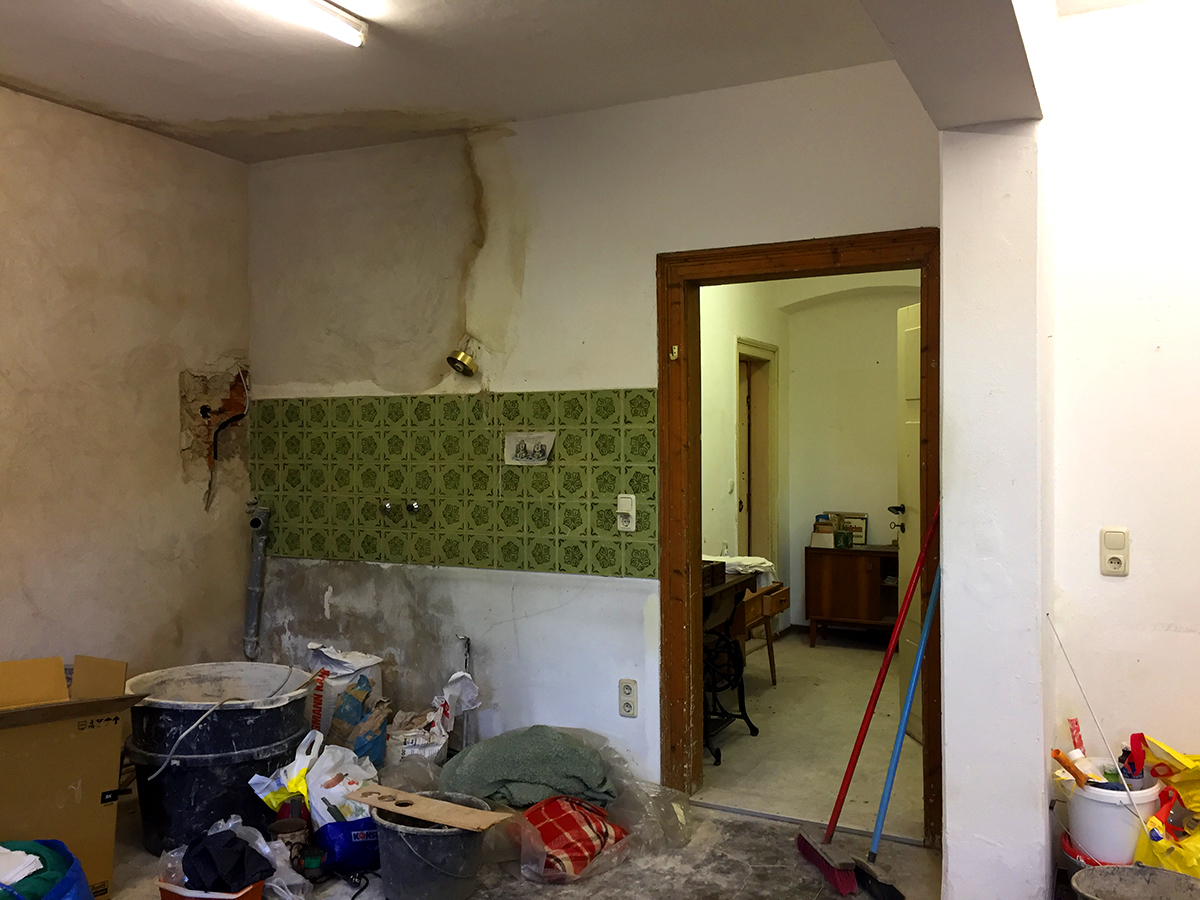 Hier entsteht der Küchenbereich.