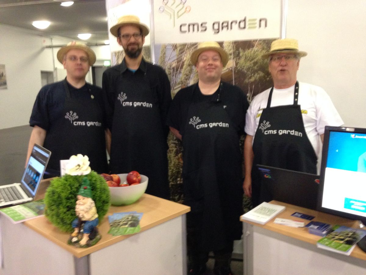 Wir auf der CMS Garden
